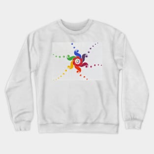 Rainbow wheel Crewneck Sweatshirt